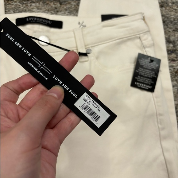 Liverpool Ankle Skinny Jeans Sz 6/28 NWT | Liverpool Cream Tan Skinny Jeans NEW- - Picture 4 of 15